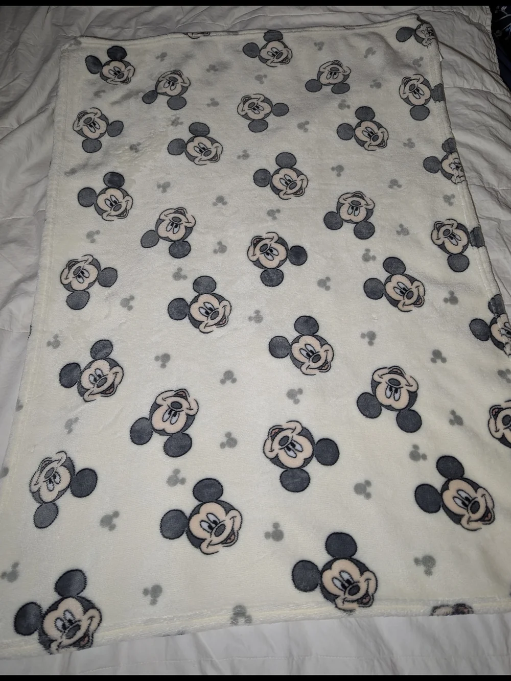 Disney Mickey Mouse Cream Baby Blanket Disney Baby Super Soft Clean
